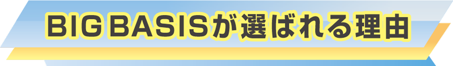 BIGBASISが選ばれる理由の見出しイラスト